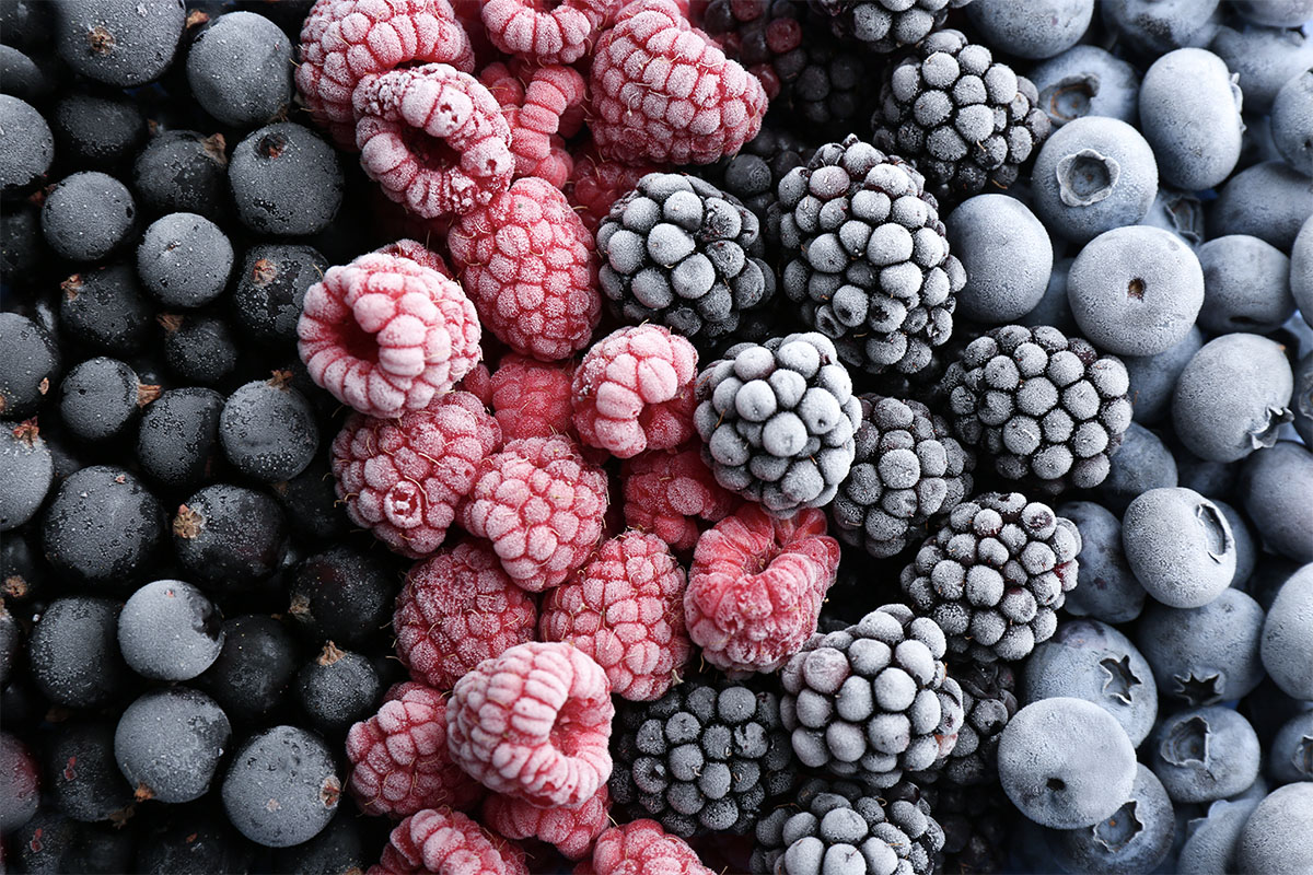 frozen blueberry, blackberry, raspberry